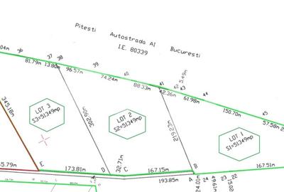 Teren extravilan 154.047 mp | Deschidere A1 Pitești – București | Căteasca - 3