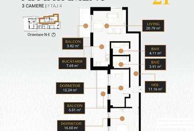 Unirii Prima Inchiriere - Bloc Nou Modern - Apartament Mobilat si Utilat Complet - 14