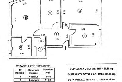 Aviatorilor, bloc 2000, etajul 5, sup. 90.59mp + 18.64mp terasa - 18