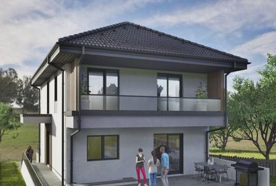 Teren autorizat pentru Casa individuala la intrare in Chinteni 600mp front 14ml - 1