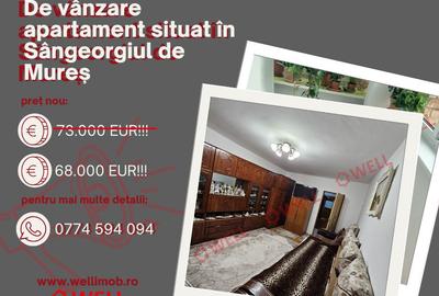 De vânzare un apartament cu 2 camere, confort 1 situat în Sângeorgiu de Mureș! - 1