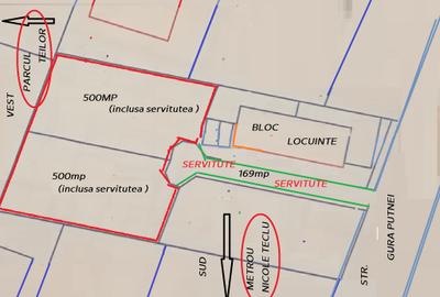 1 DECEMBRIE, GURA SIRIULUI- vanzare teren 1000mp  sau500mp - 1