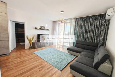 Apartament cu 3 camere semidecomandat, mobilat în Băneasa
