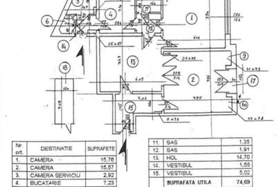 Apartament cu 3 camere 76,61 mp - Universitate - 12