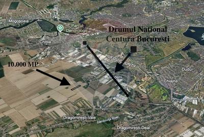 Teren intravilan 10.000 mp, Dragomiresti Vale | deschidere dubla - 1