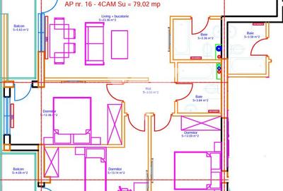 Apartament 4 camere 2 bai etaj 2  zona Lidl Doamna Stanca - 11