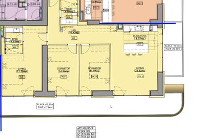 Apartament cu 4 camere decomandat în Pipera