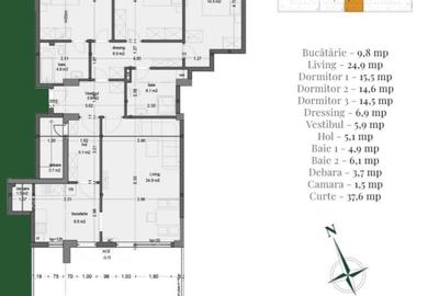 AP. 4CAM. SPATIOS+GRADINA. PROIECT UPPER PREMIUM / COMISION 0%! - 1