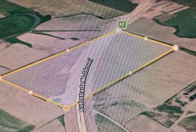 Vand 28 ha ,teren arabil, extravilan , cu deschidere la A-7 - 1