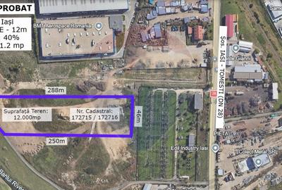 Teren Intravilan 1.2Ha de Vânzare, PUZ Aprobat - ZONA INDUSTRIALA IAȘI - 2