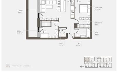 Dezvoltator, Apartament doua camere plus, Welmont/Rokman - 6