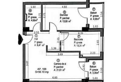 De vanzare apartament 2 camere semifinisat Baza Sportiva in Gheorgheni - 4