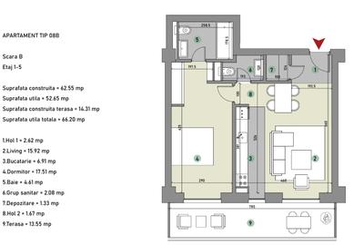 2 camere premium în nordul Bucureștiului | Terasă si Smart Home - 9