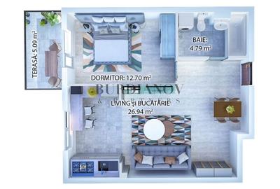 Apartament cu 2 camere  - Palladium Residence 1 - Metrou Nicolae Teclu - 3
