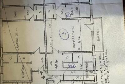Apartament cu 3 camere semidecomandat, mobilat în Astra
