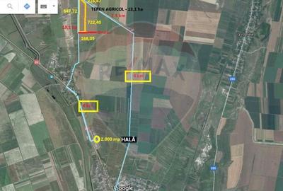 Teren agricol 13,1 ha + Hală 700 mp + Utilaje Agricole - Piscu, Galati - 2