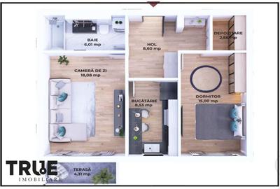 Ap. 2 camere, 58.8m? + balcon, Maurer Residence! - 5