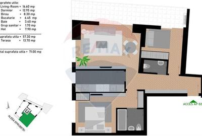 Vanzare apartamentcu  2  camere/Camil Ressu/DEZVOLTATOR - 1