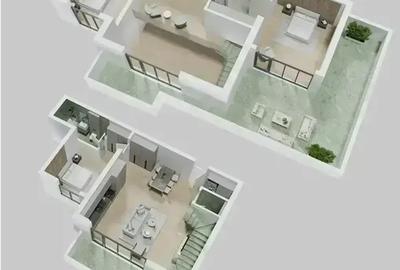 Duplex 4 camere Superb Bloc Finalizat 400 m Metrou Piscina Cafenele - 20