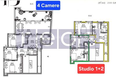 VANZARE PACHET APARTAMENT 4 CAMERE + 2 STUDIOURI 275MP ULTRACENTRAL UNIVERSITATE - 20