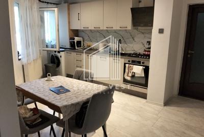 Apartament cu 3 camere semidecomandat, mobilat în Careiului