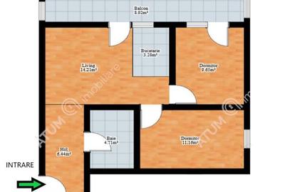 Apartament 3 camere balcon loc parcare zona Magnolia Sibiu - 7