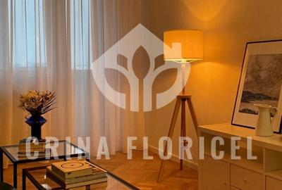 Apartament cu 2 camere semidecomandat, mobilat în Dorobanți