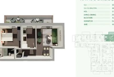 Apartament 2 camere | Metrou Mihai Bravu  |Comision 0 |Bloc Nou - 7