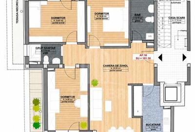 Penthouses de lux in cartierul Kogalniceanu - 3 dormitoare - 101 mp utili - 11