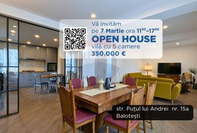 Vilă nouă de Vânzare in Balotești Ultrafinisată 5 Camere - 1