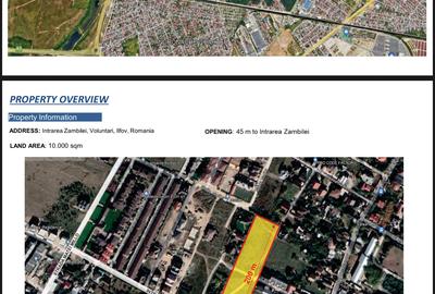 Teren Construcții intravilan de 10000 mp, în Voluntari