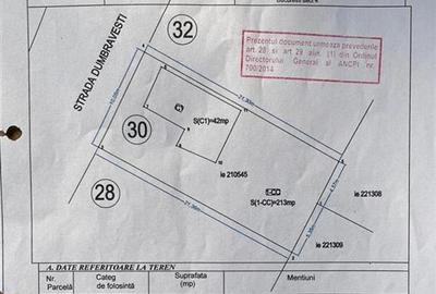 Teren intravilan de 213 mp, în Berceni