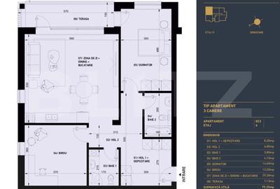 Apartament cu 3 camere si 2 bai, Smart Home, 80 mp - Complex Rezidential Nou - 2