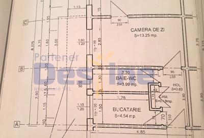 Apartament cu 2 camere nedecomandat în Alexandru cel Bun