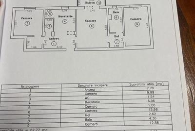Soarelui | 3 Camere | Etaj 2 | 2 băi | Centrală proprie - 9
