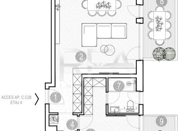 Apartament cu 2 camere semidecomandat în Grivița