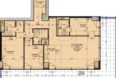 4 camere în ONE Floreasca vizavi de Sky Tower - 16