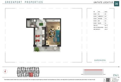 Titan Pallady gars. 52,01 mp, dec, et 3/3, balcon, loc parcare, 75600 comision 0 - 3