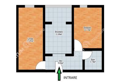Apartament cu 2 camere decomandate balcon pivnita central din Sibiu - 6