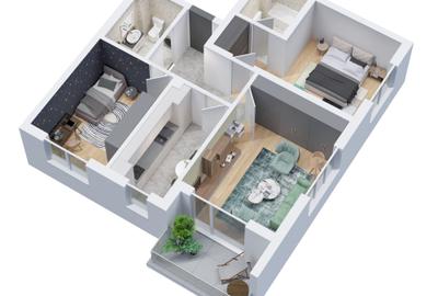 Apartament 3 camere 75mp | Zona Prelungirea Ghencea! Vedere panoramica | - 12