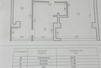 APARTAMENT 3 CAMERE 82 MP / LOC PARCARE INCLUS - TOMIS NORD - 18