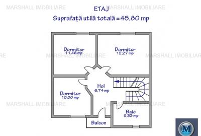 Vila cu 4 camere de vanzare, zona Rudului, 145 mp #16336 - 14