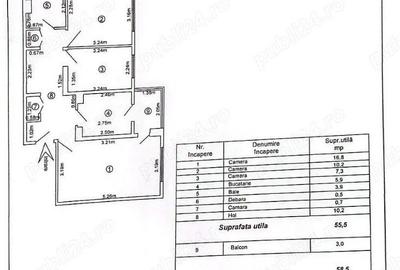 Apartament 3 camere decomandate – etaj 2 – Micro 21, Galați - 7