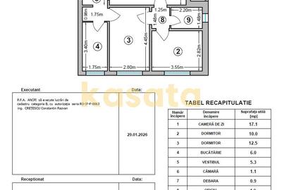 3 camere I Romancierilor I 61mp I etaj 5 I reabilitat termic - 1