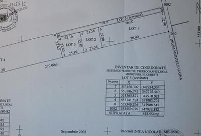 Teren de vanzare - 599 mp - perfect pentru casa visurilor tale - Sector 1 - 2