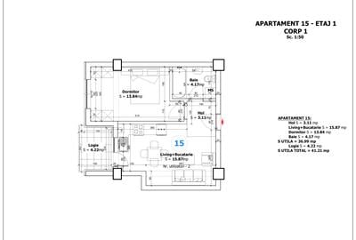 Apartament 2 camere | Bloc cu lift | Proiect nou | Prcare inclusa | - 2