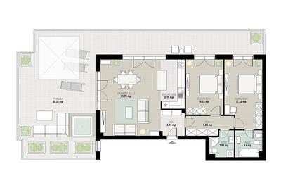 Penthouse pe malul lacului cu o terasa de 95 mp Lebada Lake Residence - 2