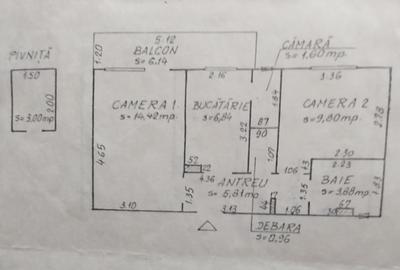 Apartament 2 camere, decomandat, Mănăștur, str. Izlazului, etj 6/8 - 4