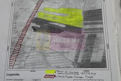 6,26 ha lângă DEx12 Pitești | 2,95 €/mp | acces DJ Pitești–Craiova - 5