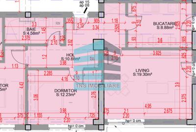 Apartament cu 3 camere în Titan